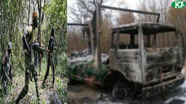 Nord Sindian: Des Rebelles Mettent le Feu sur 3 Camions Gambiens à Dialankine смотреть онлайн