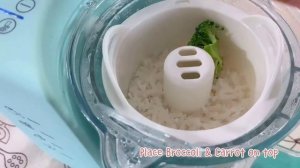 Broccoli Carrot Porridge | Isauchi iSMART Baby Food Processor【 For Baby 6m+ and up 】