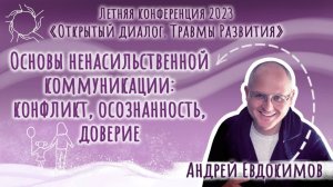 Андрей Евдокимов. «Основы ненасильственной коммуникации: конфликт, осознанность, доверие».