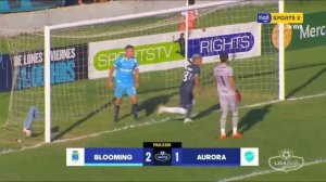 90+8' ¡Final del partido! Valioso triunfo de Blooming sobre Aurora con goles de Rafinha y Arce.