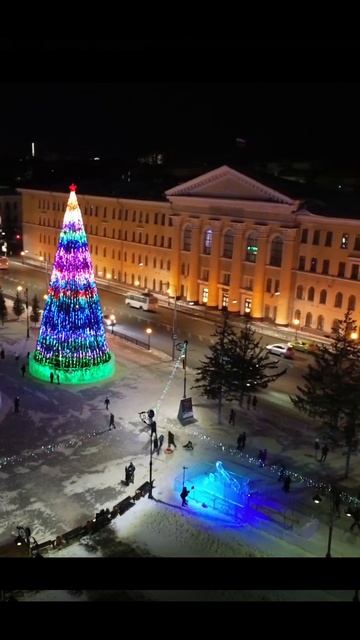 Новогодняя площадь Новособорная | ТОМСК #новыйгод #томск #shots смотреть онлайн