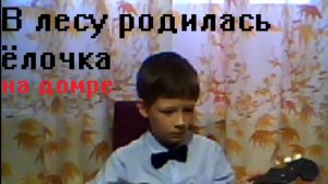 "В лесу родилась ёлочка" на домре