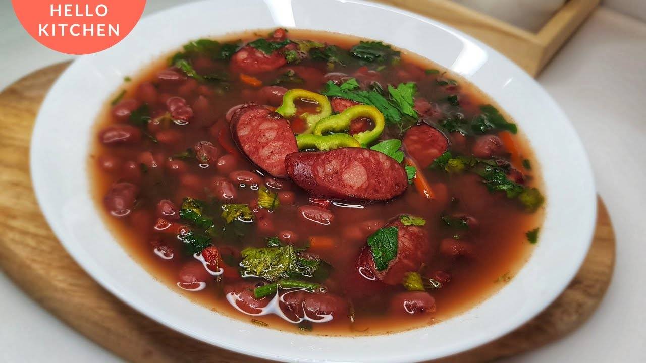 ПУТЬ К СЕРДЦУ МУЖЧИНЫ НАЙДЕН!! Фасолевый суп с копченостями! Простые рецепты!