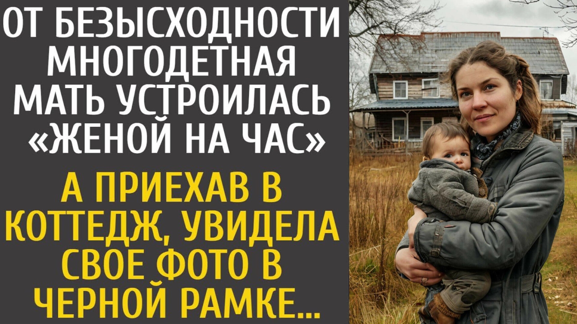 История из жизни как безысходность заставила многодетную мать стать женой на час смотреть онлайн