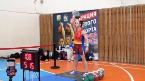 Степанова Оксана рывок гири 24 кг 206 Персональный рекорд