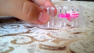 Браслет Триада из резинок,Rainbow loom bands