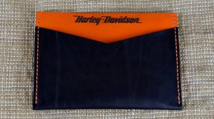 Обложка для мотодокументов с гравировкой Harley Davidson