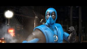Mortal Kombat XL - Fantastic Four Deadpool Tremor Costume Mod Performs Intros On All Stages 4K Mods