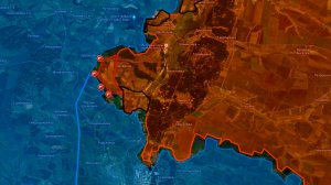 09.02.2025 Карта боевых действий. Расширение плацдарма на западном берегу реки Оскол