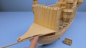 Built a Silent Mary model with bamboo mats in 60 days【tianliang】