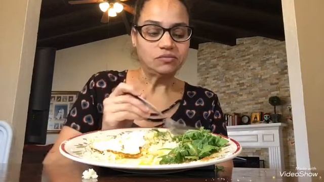 ASMR/MUKBANG/EATING SHOW: Fried Eggs, Cauliflower Rice & Arugula Salad смотреть онлайн