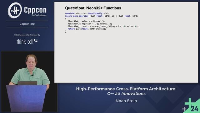 C++ 20 Innovations: High-Performance Cross-Platform Architecture in C++ - Noah Stein - CppCon 2024
