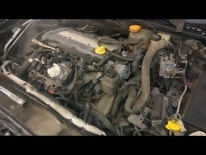 Cadillac BLS, saab 9-3 обслуживание цепи ГРМ, разлетелся башмак, снятие поддона, задняя подвеска...