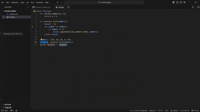 Tìm Bug, gỡ lỗi (Debug) Python trên Visual Studio Code