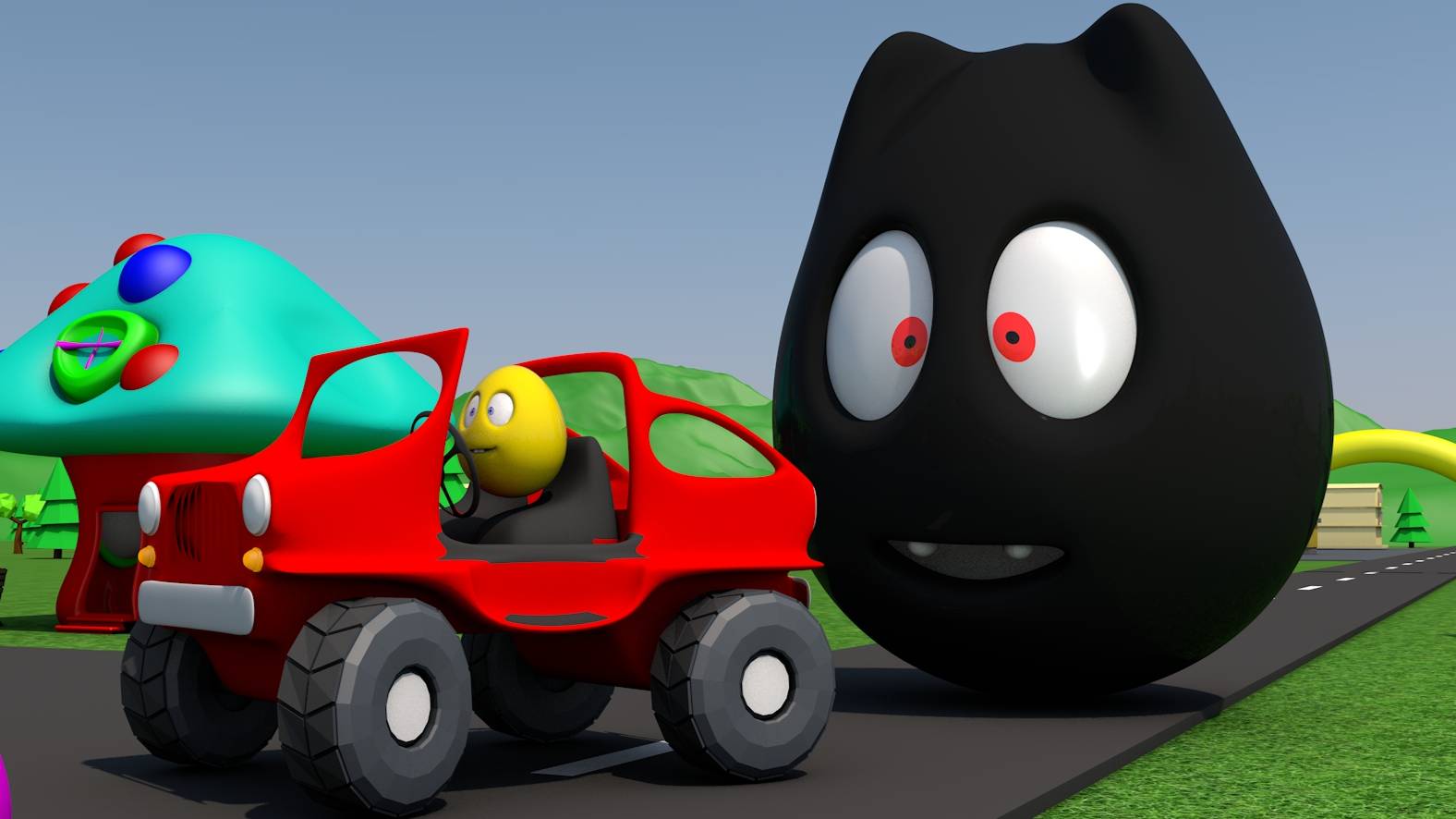 Мультик для детей. Приключение желтого яйца. 1 часть