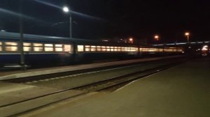 Отправление электрички в депо и дизель-поезда на Волковыск со станции Барановичи-Полеские.