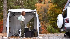 №5 Зимний кемпинг с горячей палаткой в лесу / Уютный отдых у костра