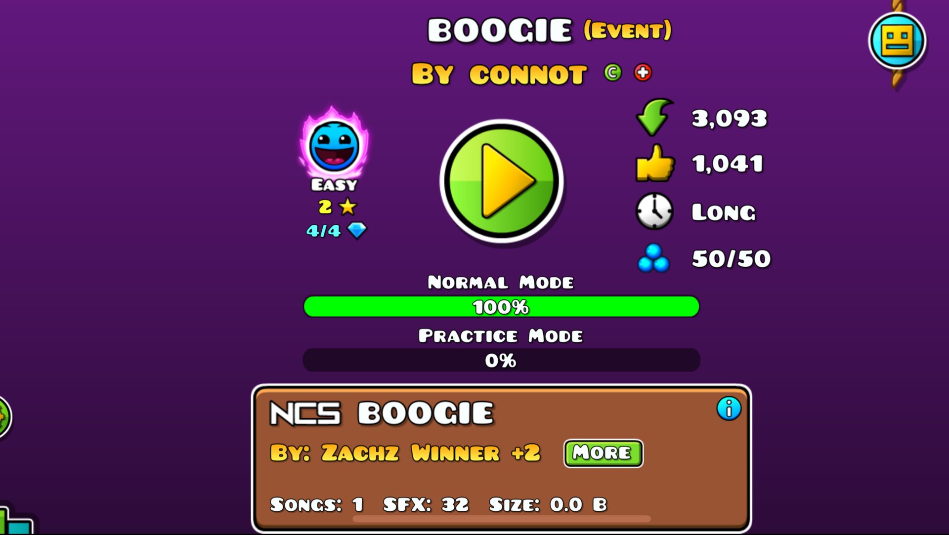 Boogie / geometry dash 2.207 thank you for 40 subs:) смотреть онлайн