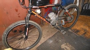 Собираю мотовелосипед с мотором Д8Э (1 часть)