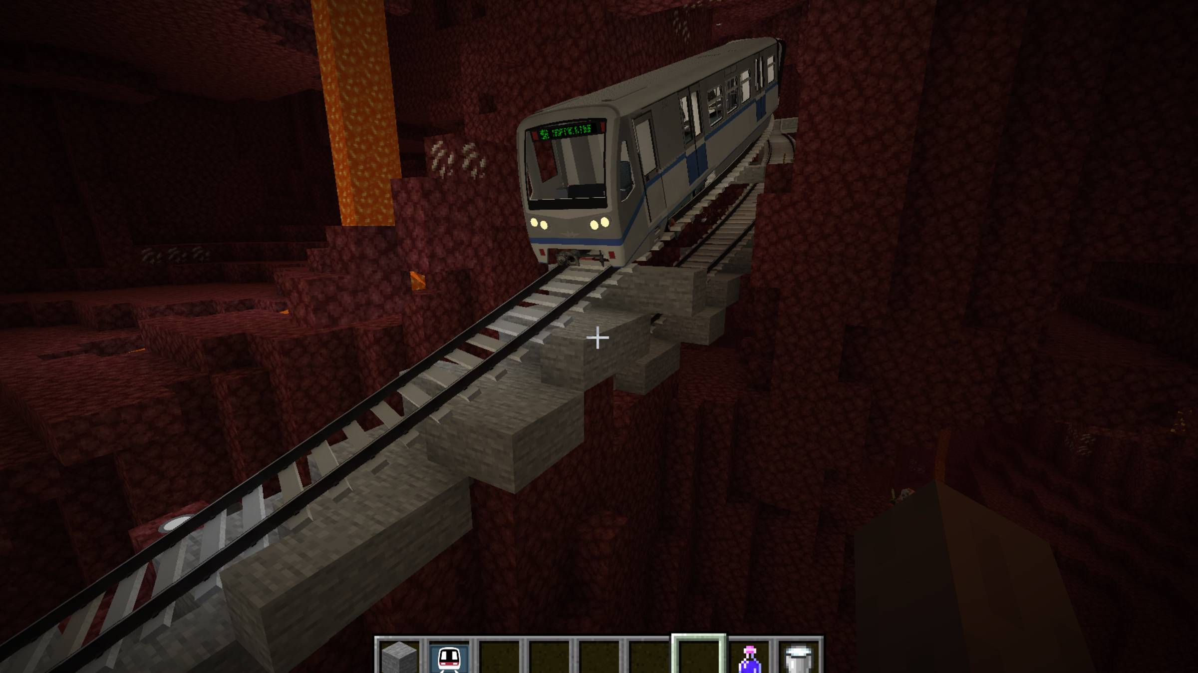 Моё метро в аду. Майнкрафт с модом MTR. Жёлтая линия. смотреть онлайн