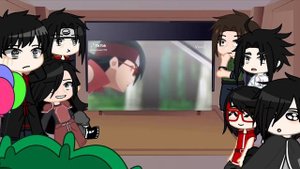 The uchiha clan reacts to sakura(+Sarada, uchiha family)-1/2