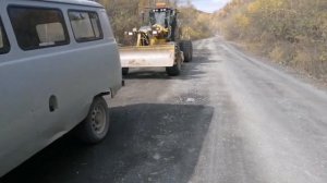 Заезд на вахту. Обзор грейдера Комацу(Komatsu)