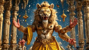 «Нрисимха-кавача» — это защитная мантра. Дарует защиту от всех препятствий и трудностей.