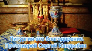 Литургия-это благодарение. Протоиерей Сергий Кандыбин