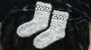 Носки из собачьего пуха ручного прядения