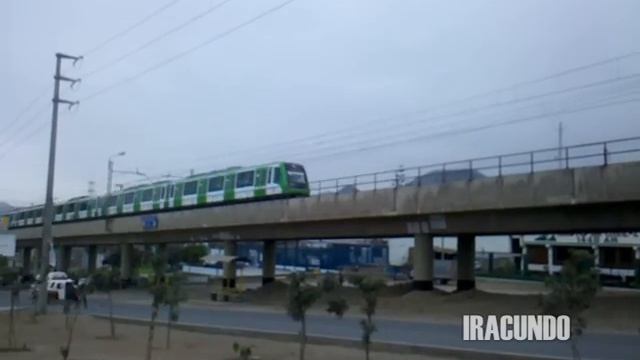 En Villa el Salvador- Trenes Metropolis 9000 del Metro de Lima por Primer Sector смотреть онлайн
