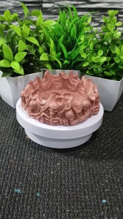 пепельница бежевая с блёсками
