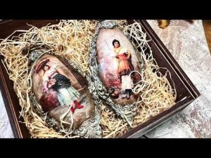 Мастер-класс 🎭 Создание набора "Венецианские девушки".  Декупаж. Лепные элементы. Часть 1