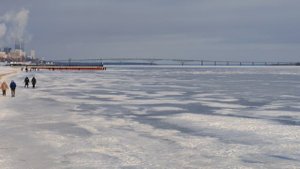 Пляж "покорителей Волги" 9.02.2025