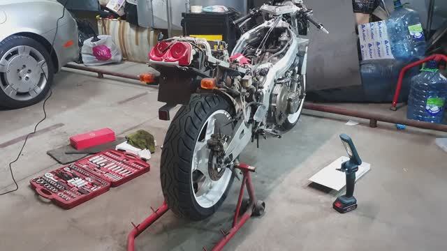 Мотодневник Honda CBR400RR NC23  проводка снятие и восстановление
