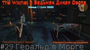 The Witcher 3 Ведьмак Дикая Охота Stream стрим 2025 Полное прохождение #29 Геральд в Морге