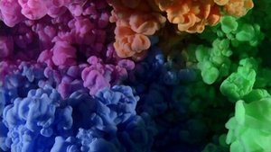 Футаж Цветной дым 2