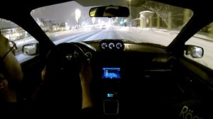 По улицам Москвы на Subaru Impreza WRX после сильного снегопада 13.02.2021