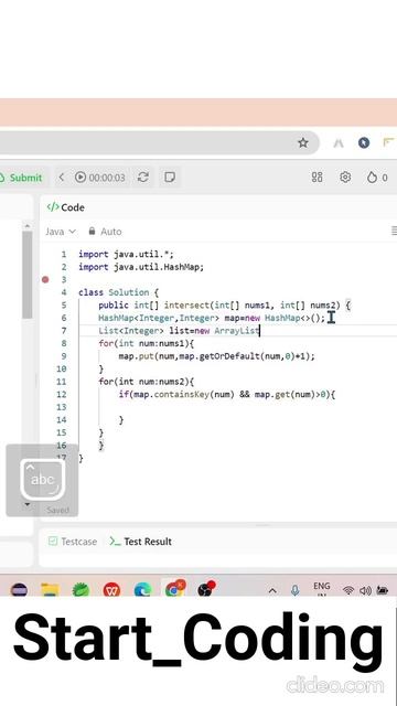 350. Intersection of Two Arrays II #leetcode #java #dsa #love #challenge #support #enjoy #students