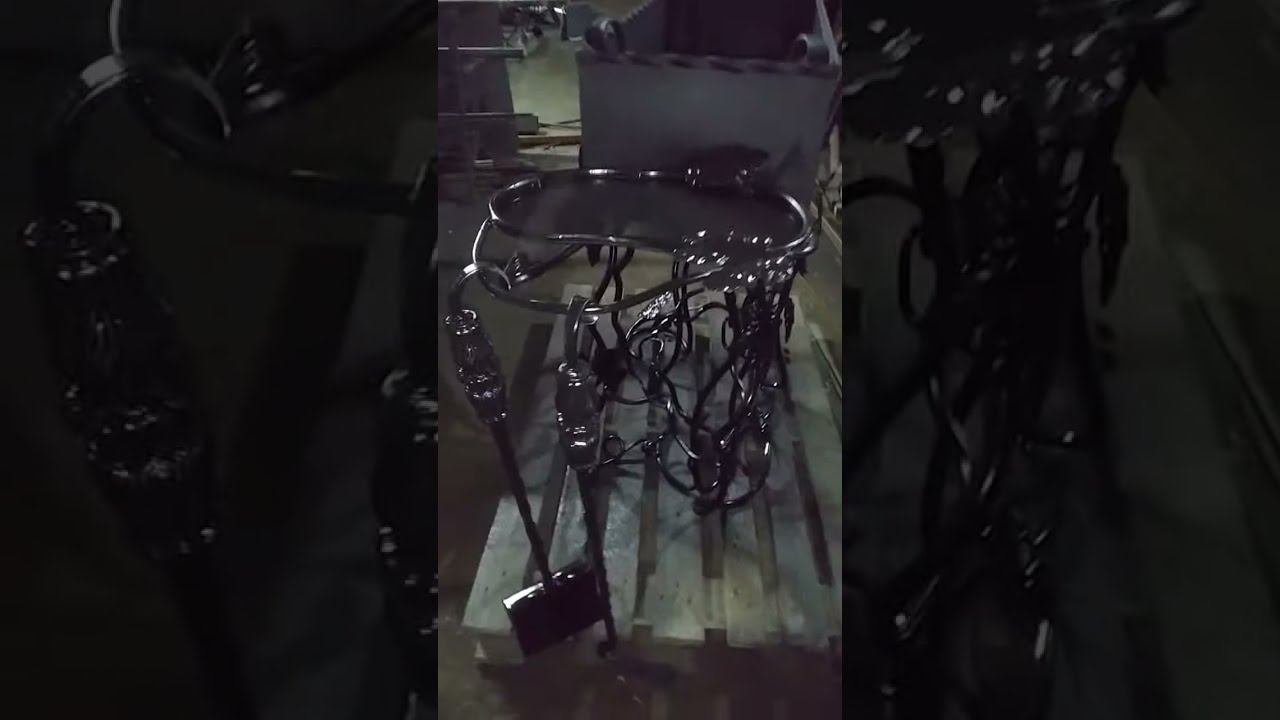 мангал с кованой подставкой смотреть онлайн