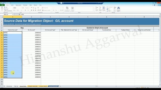 SAP S4HANA LTMC | How to upload GL Master using LTMC смотреть онлайн