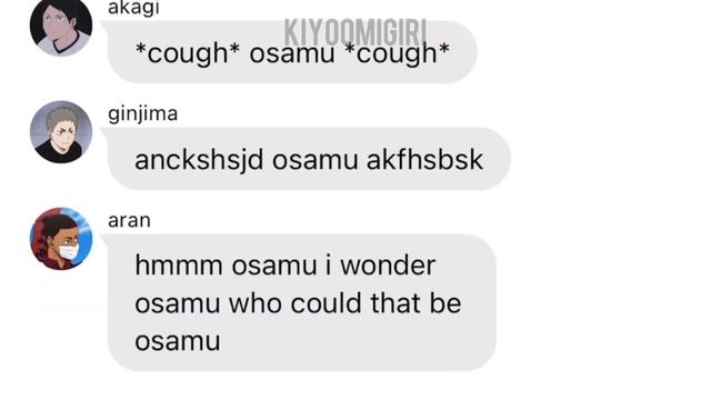 haikyuu texts | suna confesses to osamu (lyric prank)