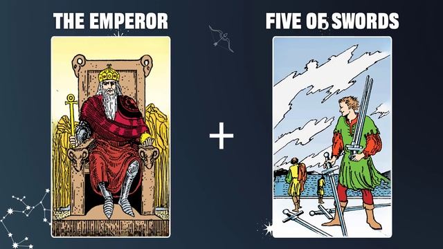 The Emperor & Five of Swords 💡TAROT CARD COMBINATION AND MEANING
