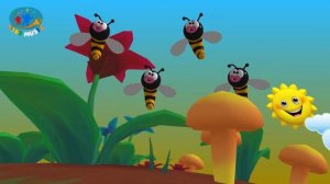 Пчелка ЖУ-ЖУ-ЖУ, песенка  весёлой пчелки