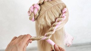 Зефирные косы 💕 Романтичная прическа из жгутов 💕