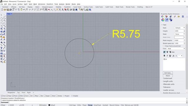 Rhino How To Change Dimension Size Tutorial смотреть онлайн