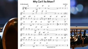 Why Can t You Behave Cole Porter Backing track score for Eb alto instruments_270p_360p