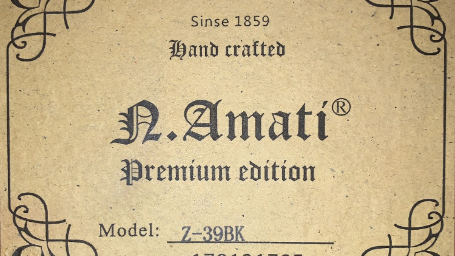 Гитара Amati Z-39 bk - Молодая ( Е. Амирамов )