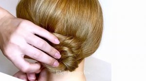 Супер ЛЕГКИЙ НИЗКИЙ ПУЧОК , ЛЕГКО СДЕЛАТЬ ПРИЧЕСКУ САМОЙ СЕБЕ