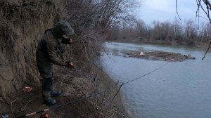 РЫБАЛКА НА КАНАДСКОГО СОМА В МИНУСОВУЮ ПОГОДУ НА РЕКЕ КУБАНЬ)))
