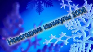 Горшковы - новогодние каникулы 2006